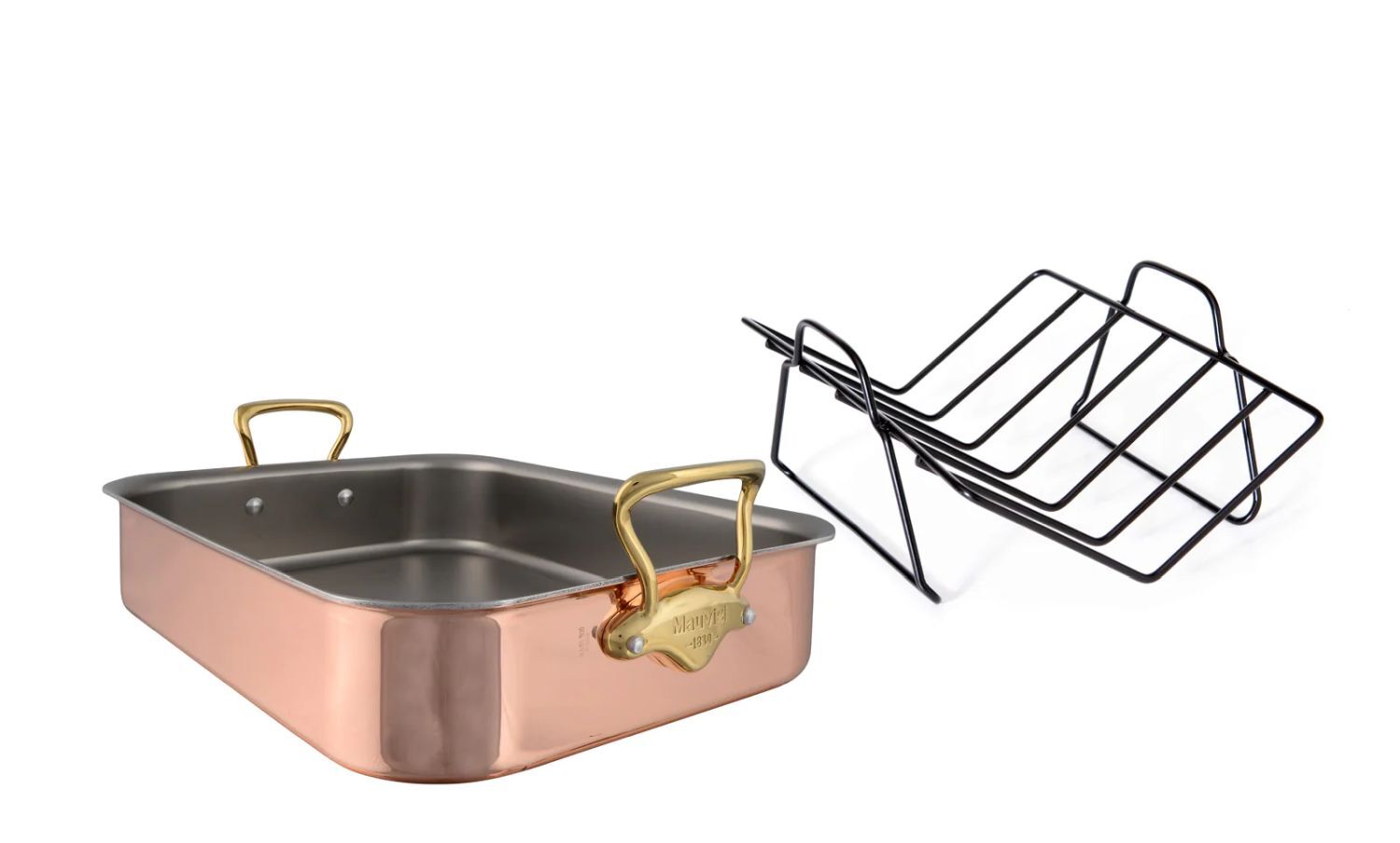 Mauviel Roasting Pan with rack M'150 B online bobleisure