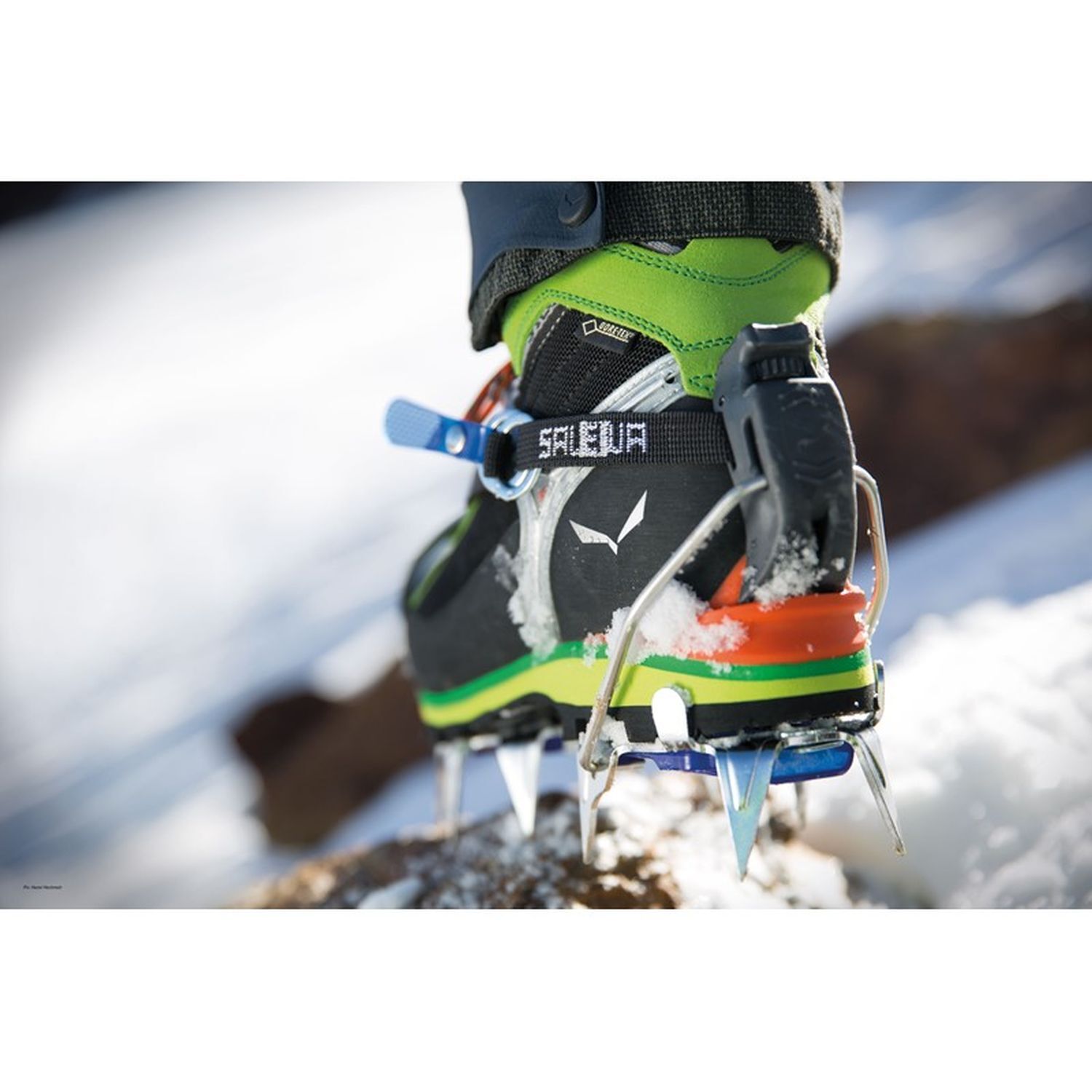 Salewa Alpinist Alu Combi – Crampons Alpinisme Légers 12 Pointes Aluminium + Anti-Boue