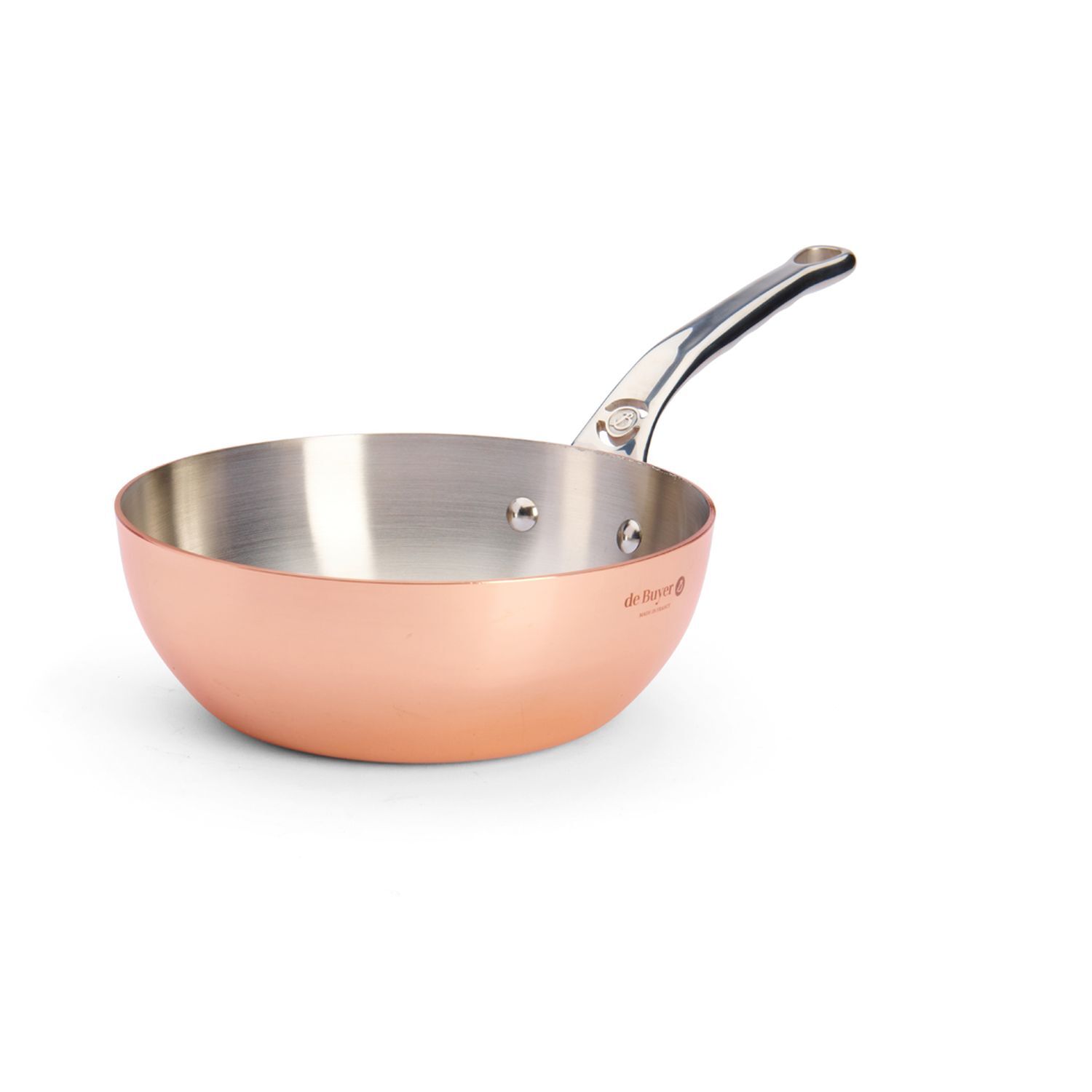 de Buyer Inocuivre Tradition Copper Conical Saute Pan