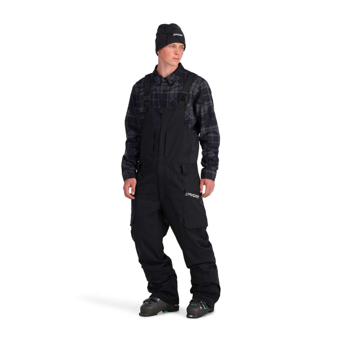 スパイダー　 テレイン ビブ パンツ Spyder Vintage 80's RACING Padded Ski Pants/Bib Navy Entrant